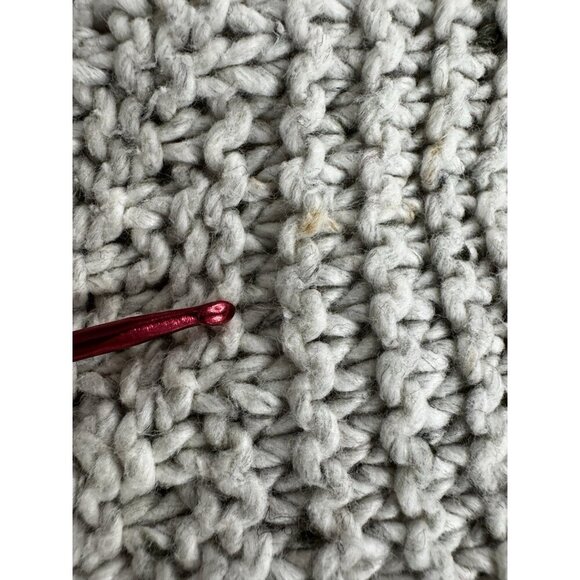 PrAna Nemma Chunky Oatmeal Flecked Fisherman Sweater Small Rustic Cozy Layering - Picture 10 of 10